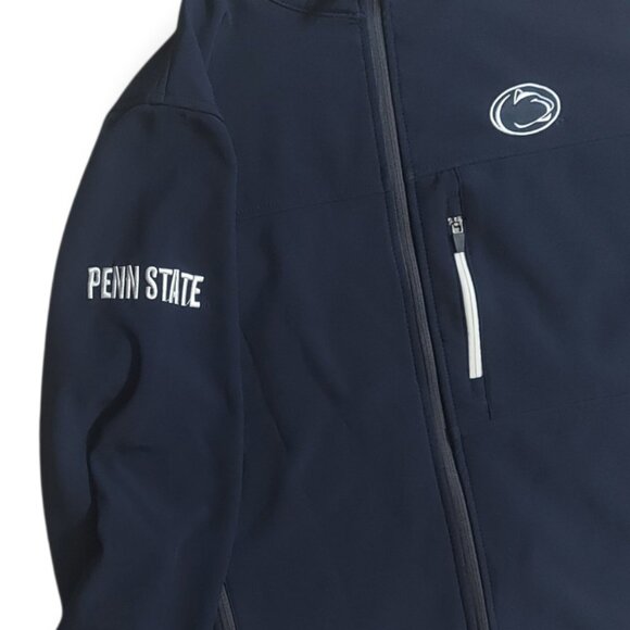 Penn State University Track Jacket Colosseum Athletics Large Blue Fleece Lined - Picture 4 of 8